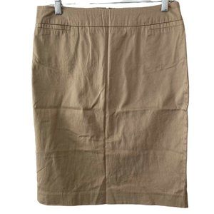 George Skirt Pencil Style Khaki Brown Womens Size 4 Knee length Career